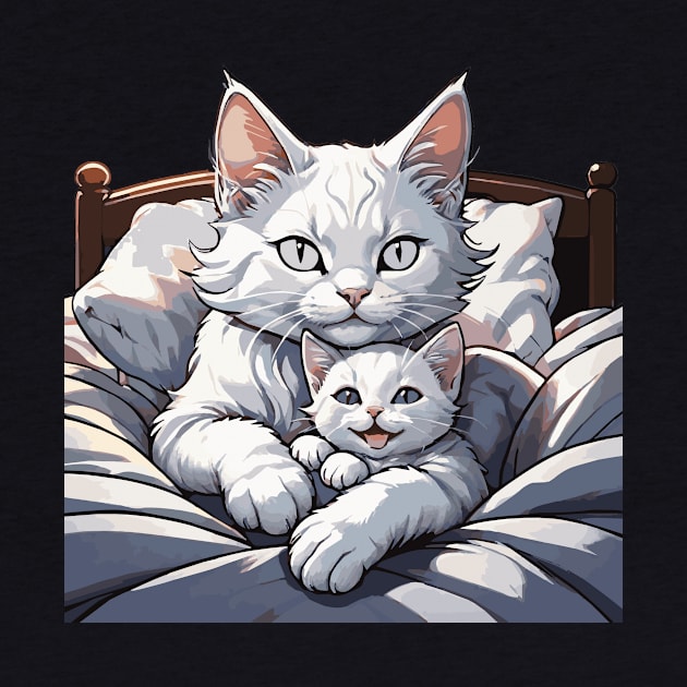 Loving Connection: White Cat Duo by Arcanum Luxxe Store